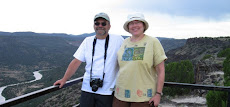 Steve & Elizabeth at White Rock Overlook in New Mexico