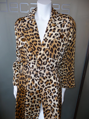 leopard print peau de soie