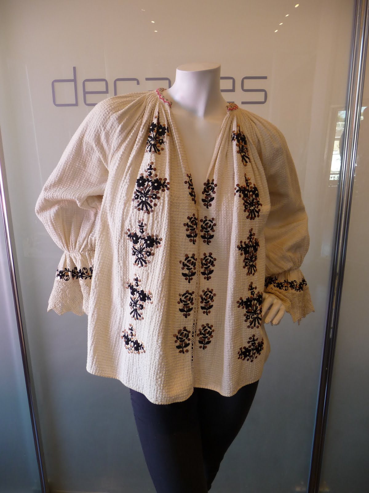 DECADES INC. PLEASANT BLOUSE