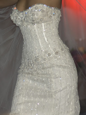 wedding gown's closer look