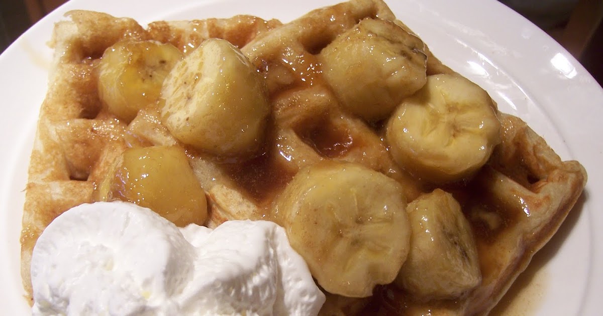 Kellie's Kitchen Bananas Foster Waffles Our Christmas Morning Breakfast