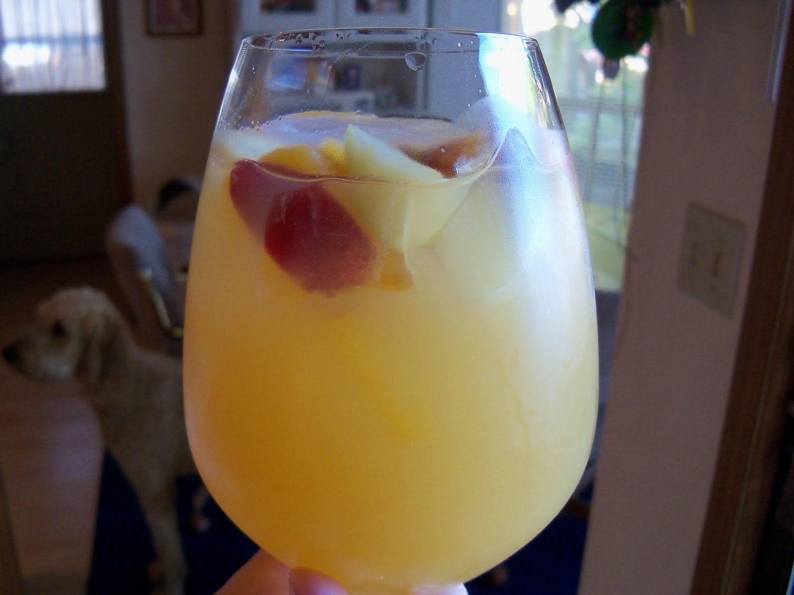 Kellie's Kitchen White Wine Peach Sangria