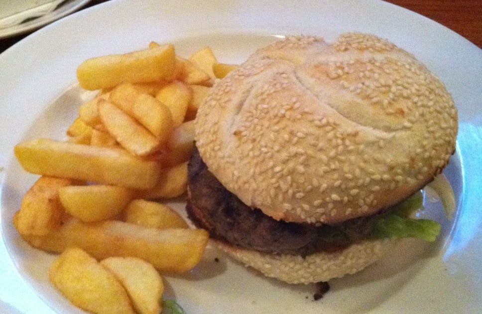 What I Eat Hamburger and chips.