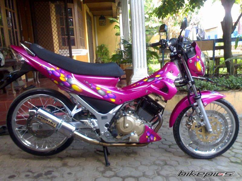 Gambar Modifikasi Suzuki Raider Velg TDR ET SHAPE title=