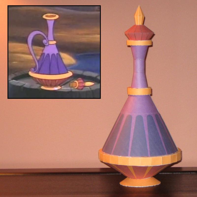 Disney Papercraft Eden's Genie Bottle