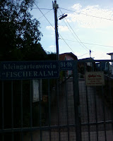 Egy Kleingarten bejárata
