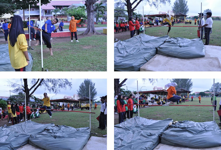 Aksi Lompat tinggi Wanita