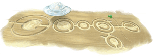 Google doodle círculos nas colheitas - crop circles
