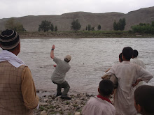 Kabul River Rock Skipping "Contest"
