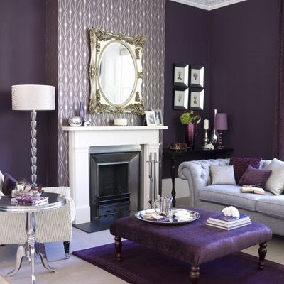 Квартирата на Ино Ideal+home+purple+living+room