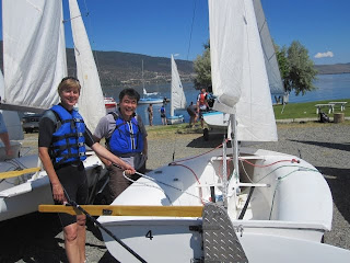Sailing at Nicola Lake