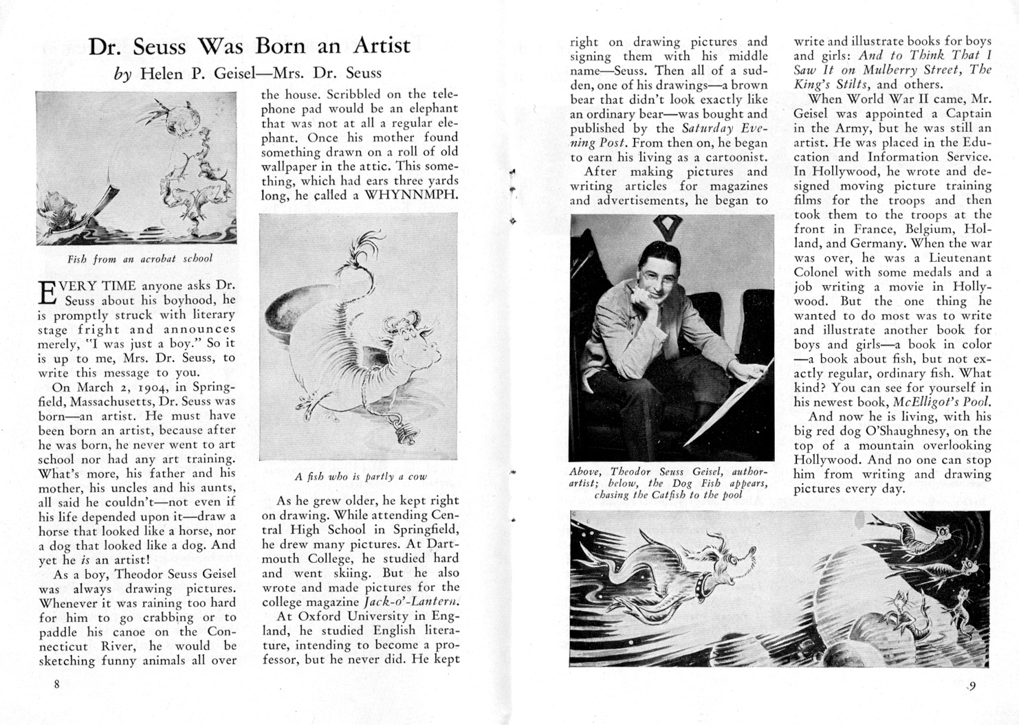 Curious Pages Dr. Seuss Was Born an Artist