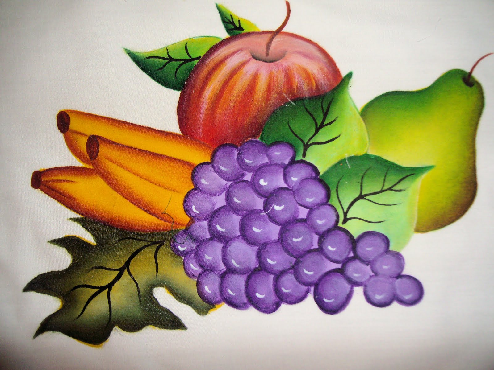 Solountip.com: Moldes de frutas para pintar en tela