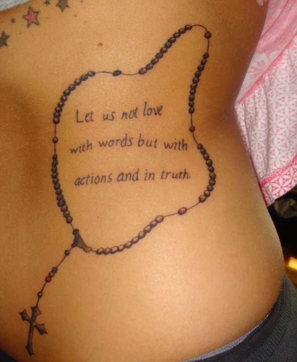 rosary bead tattoos. Rosary Tattoos