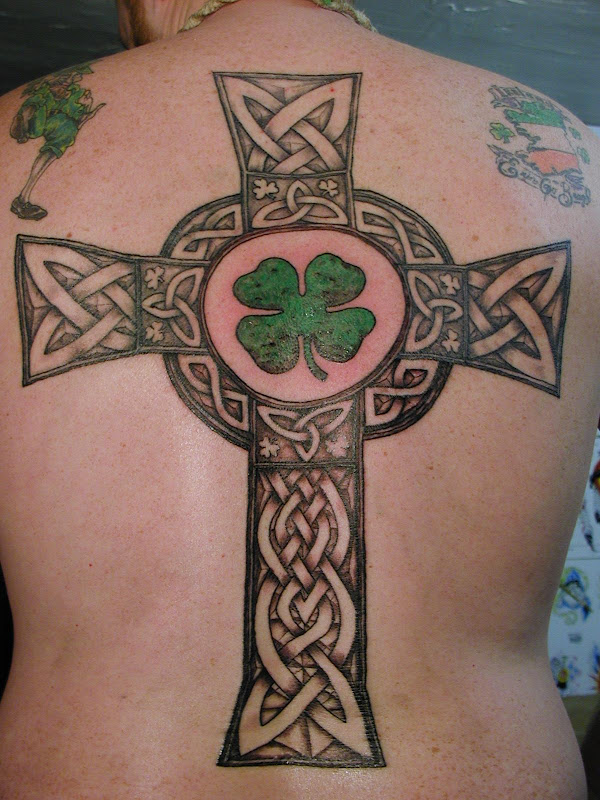 Celtic Cross Tattoos title=