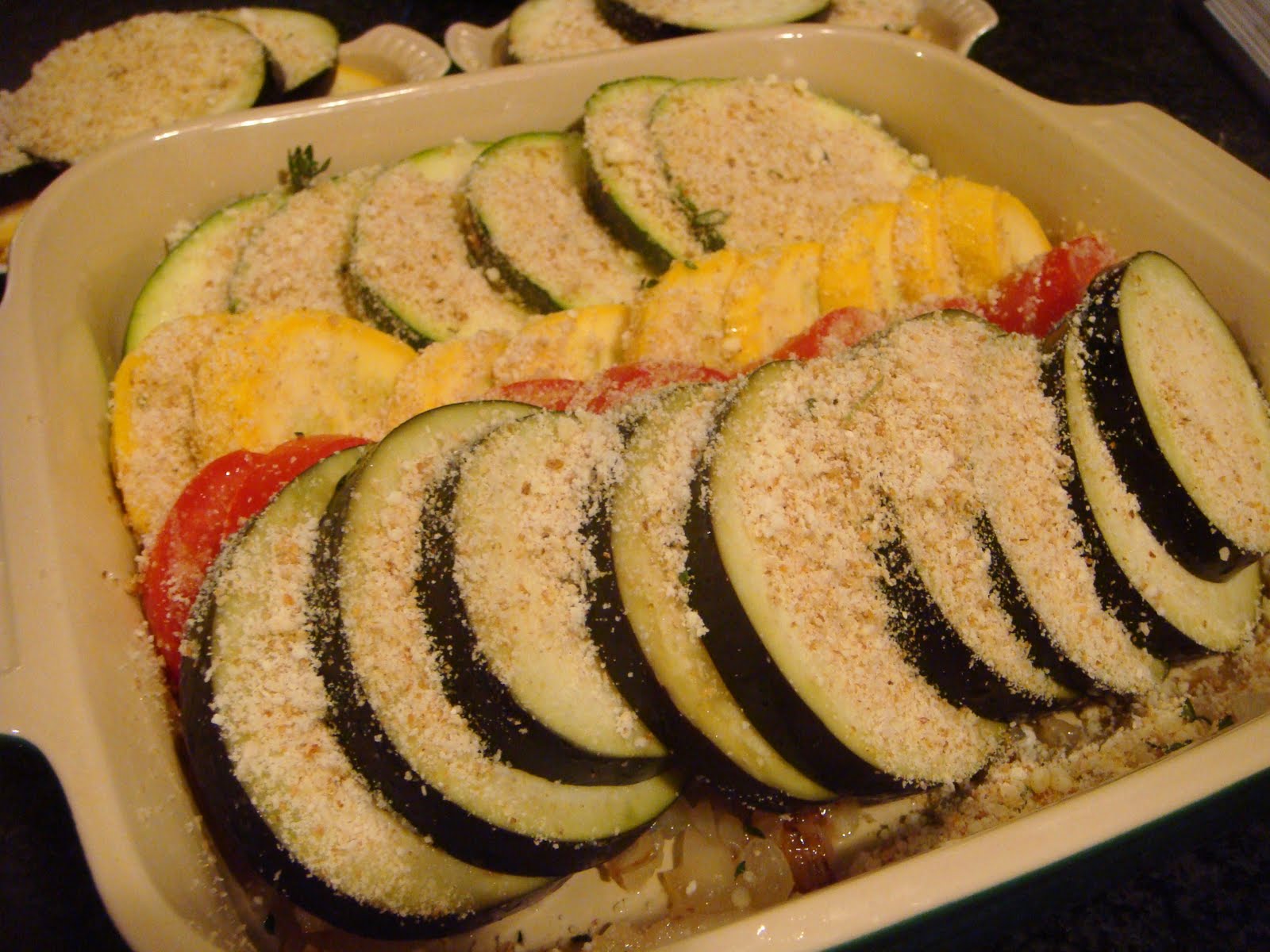 Delicious Dishings Summer Vegetable Gratin