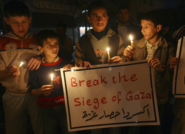 Gaza goes dark