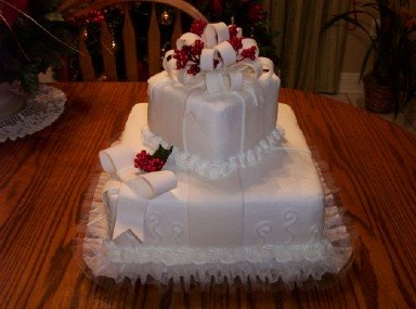 Christmas Wedding Cake