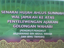 Dapatkan segera senarai hujjah ASWJ...