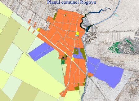 Planul comunei Rogova