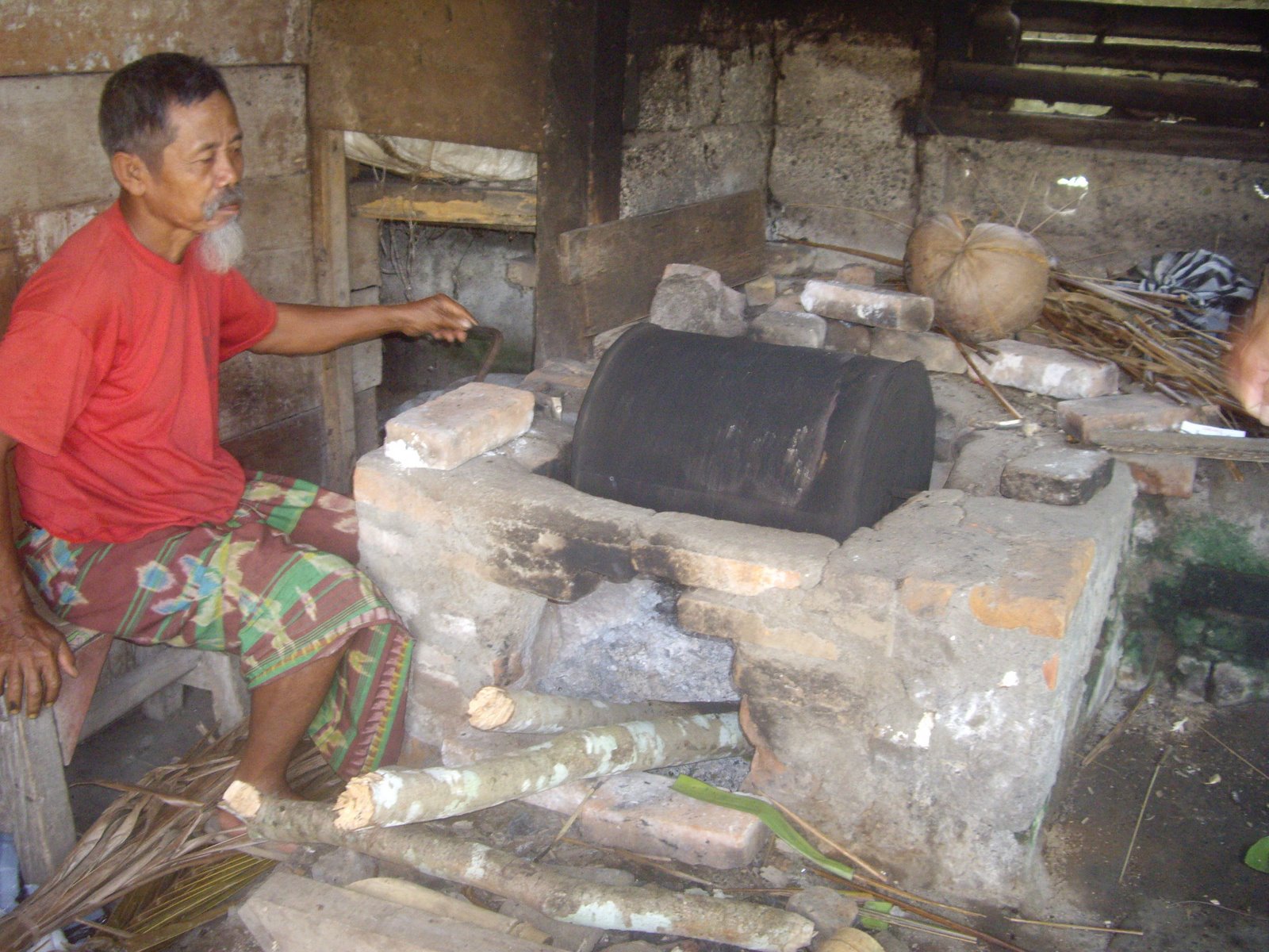 Family Business Coffee Production, 2008.  Lungsiakan Village Near Ubud