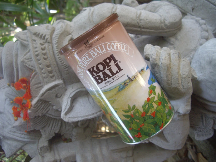 DECORATIVE DESIGNER CAN GIFT PACKAGING--100 PERCENT PURE BALI COFFEE
