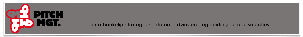 Pitch Management | strategisch internet advies en begeleiding bureau selecties