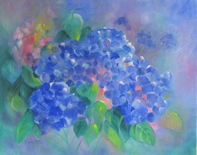 Blue Hydrangea Paintings