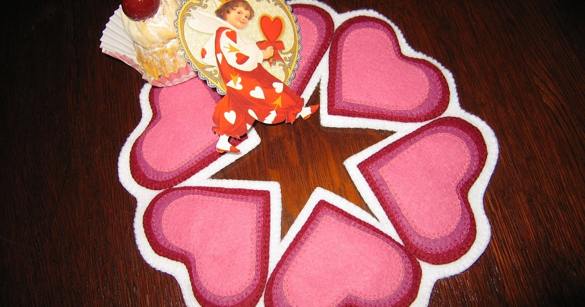 NeedleNecessities A Valentine penny rug tutorial