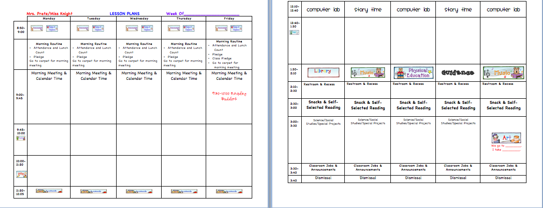activity chart template
