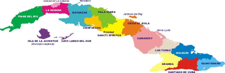 Cuba+mapa+provincias