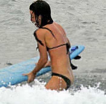Evangeline Lilly hot beach bkini