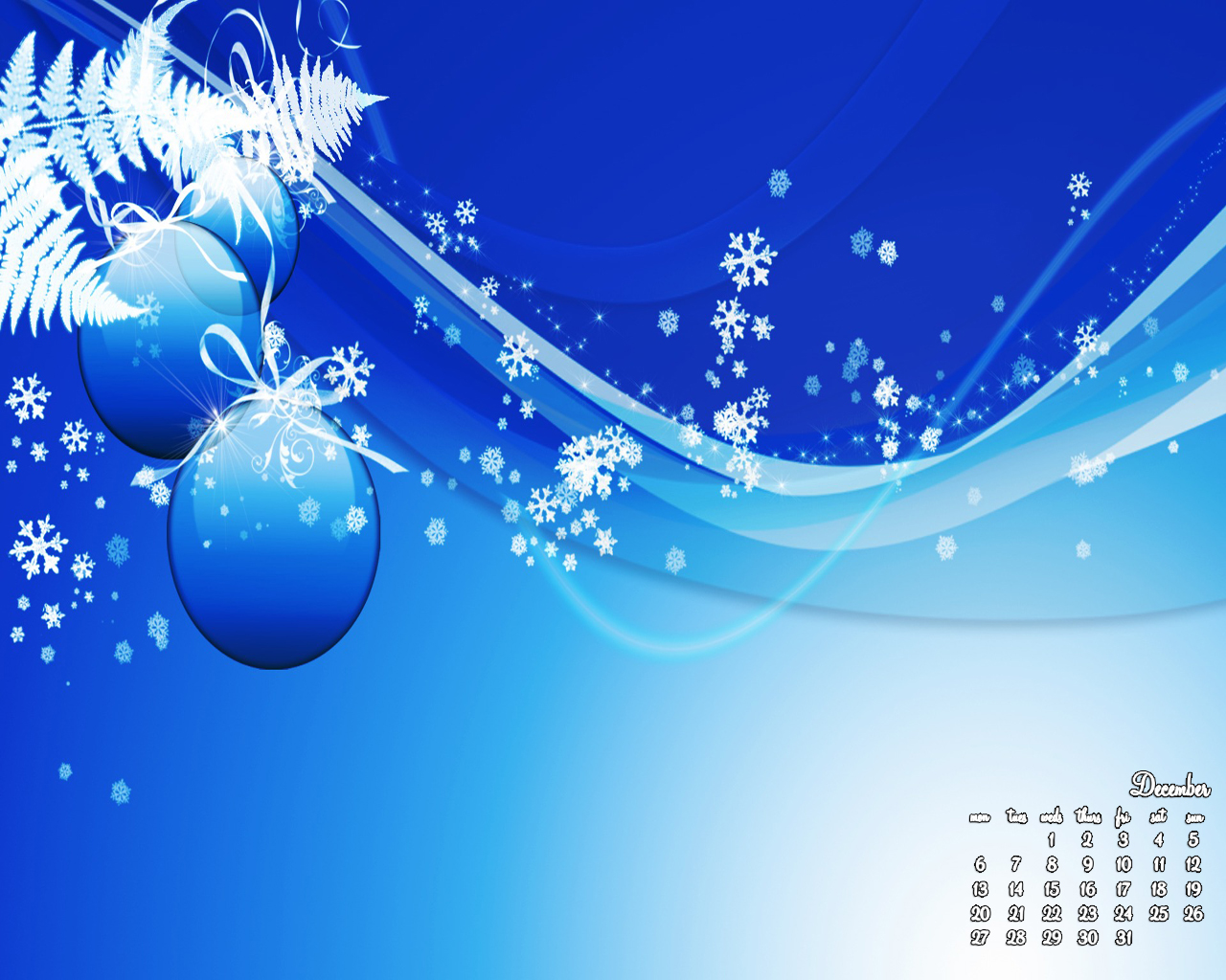 Beautiful Wallpapers With Calendars For December - Free Download ~ Love-sepphoras