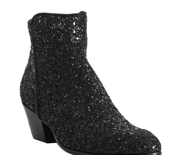 Giuseppe Zanotti black glitter ankle boots Beauty Zone