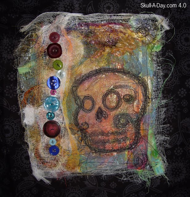 The Skull Quilt Project Paper Cloth Skull