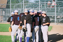 The Eagles huddle