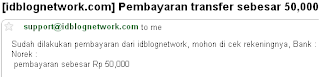 bukti pembayaran idblognetwork