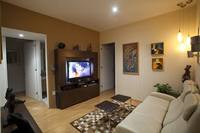 Renta departamento en Santa Fe: La sala de TV