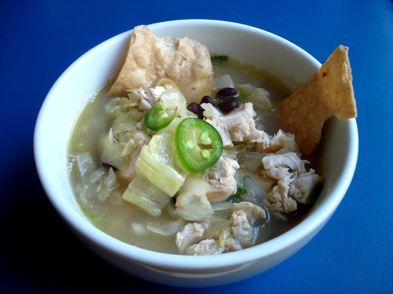 Bon Appétempt Kenny Shopsin's Chicken Tortilla Avocado Soup