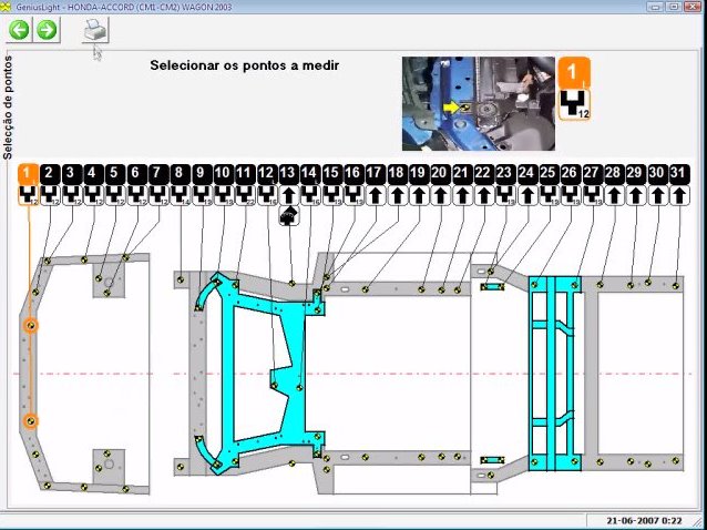 Genius, programa para alinhamento técnico de chassi