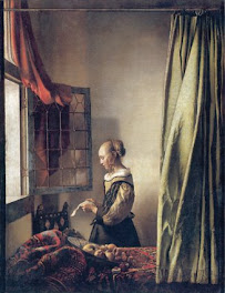 Girl Reading A Letter By An Open Window