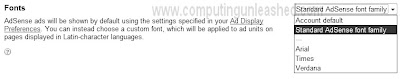 Use different Fonts in Adsense Ads Change Fonts in Google Adsense Ads