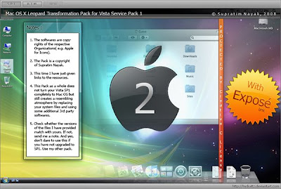 leopard transformation pack 2 for windows vista Download Leopard Transformation Pack 2 to Transform Vista To Mac OS X