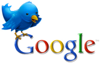 google and twitter logos together