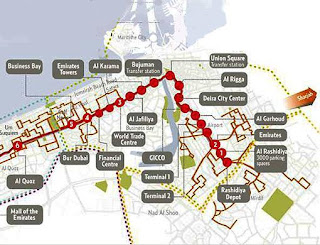 Dubai+metro+map