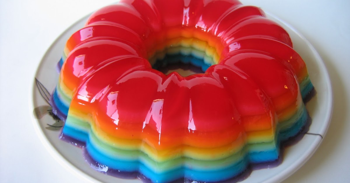 rainbow jello salad