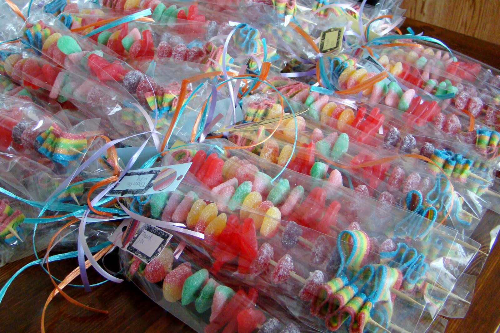 breathe...now smile Candy Skewers