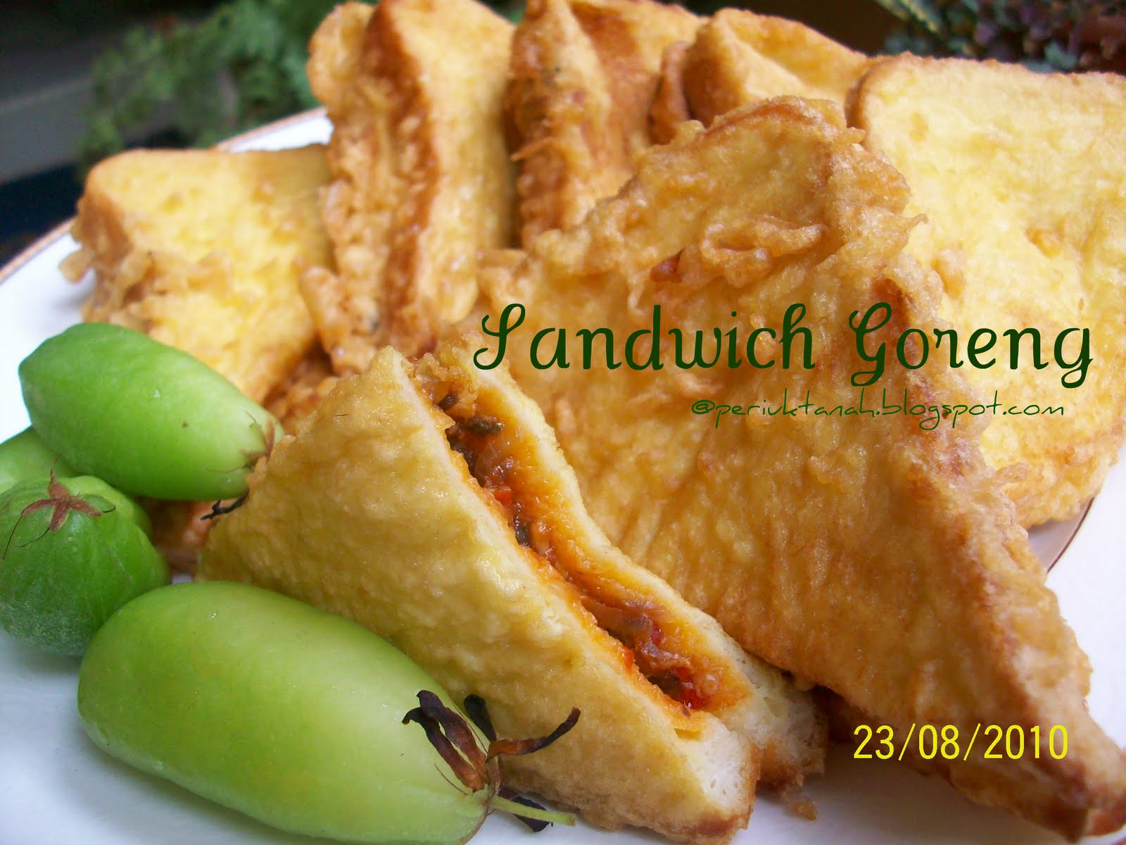 periuktanah Sandwich Goreng...menu bujang...
