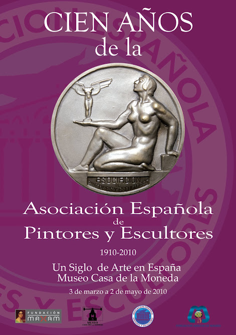 Cartel conmemorativo del Centenario de la Asociación Española de Pintores y Escultores.