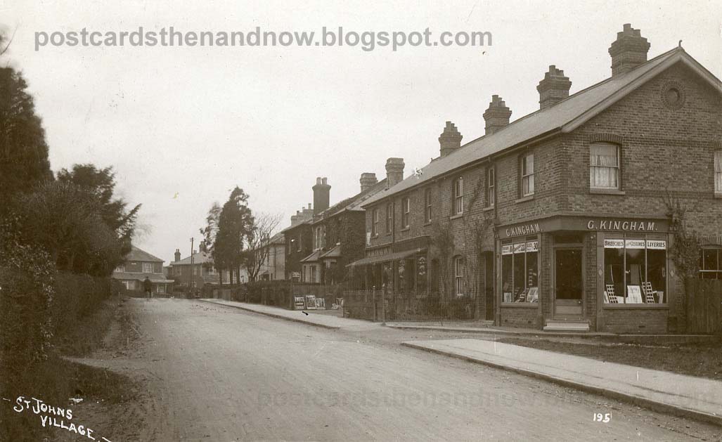 Postcards Then and Now Woking, Surrey, St Johns Village c1910 part 2